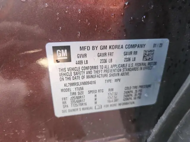 2022 CHEVROLET TRAILBLAZER LT  