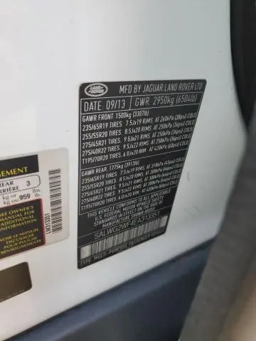 2014 LAND ROVER RANGE ROVER SPORT SE  