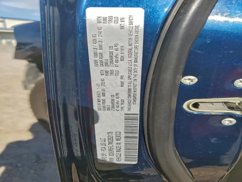 2021 RAM 2500 LARAMIE  