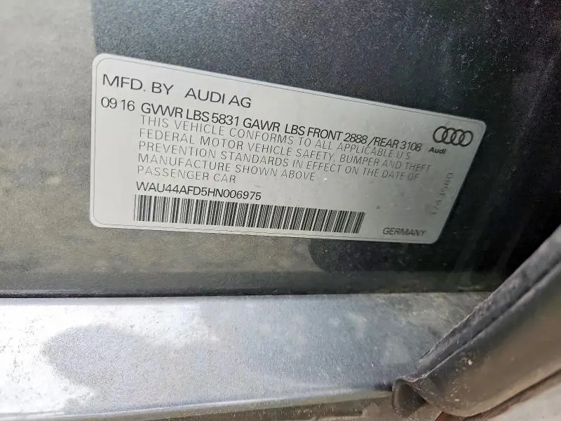 2017 AUDI A8 L QUATTRO  