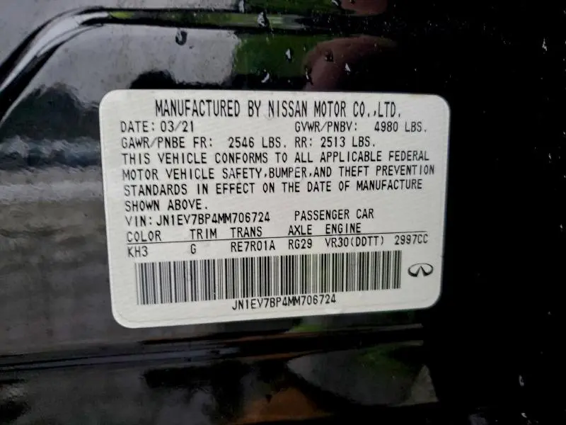 2021 INFINITI Q50 LUXE  