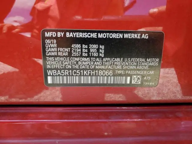 2019 BMW 330I   