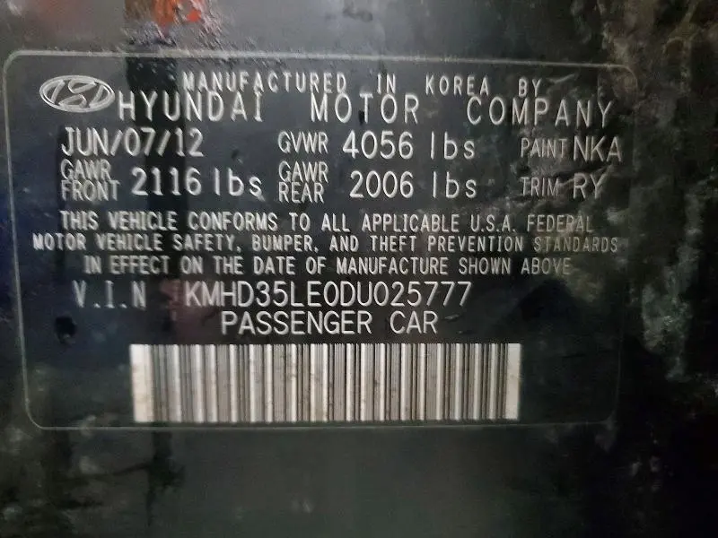 2013 HYUNDAI ELANTRA GT BASE  