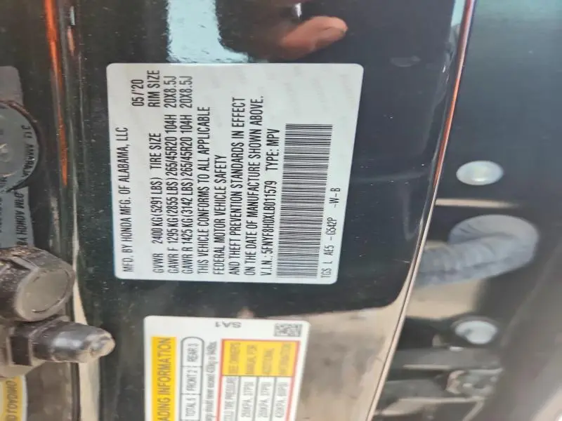 2020 HONDA PASSPORT ELITE  