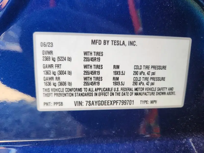2023 TESLA MODEL Y   