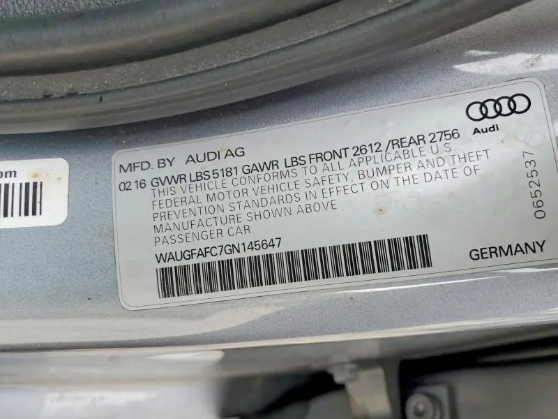 2016 AUDI A6 PREMIUM PLUS  