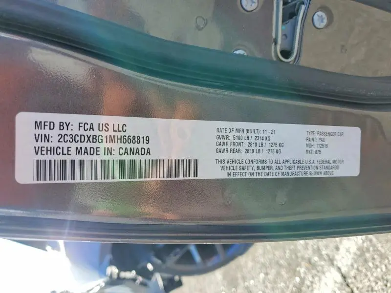 2021 DODGE CHARGER SXT  