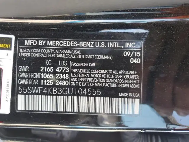 2016 MERCEDES-BENZ C 300 4MATIC