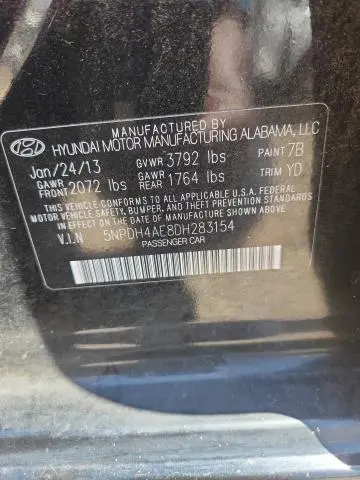 2013 HYUNDAI ELANTRA LIMITED  