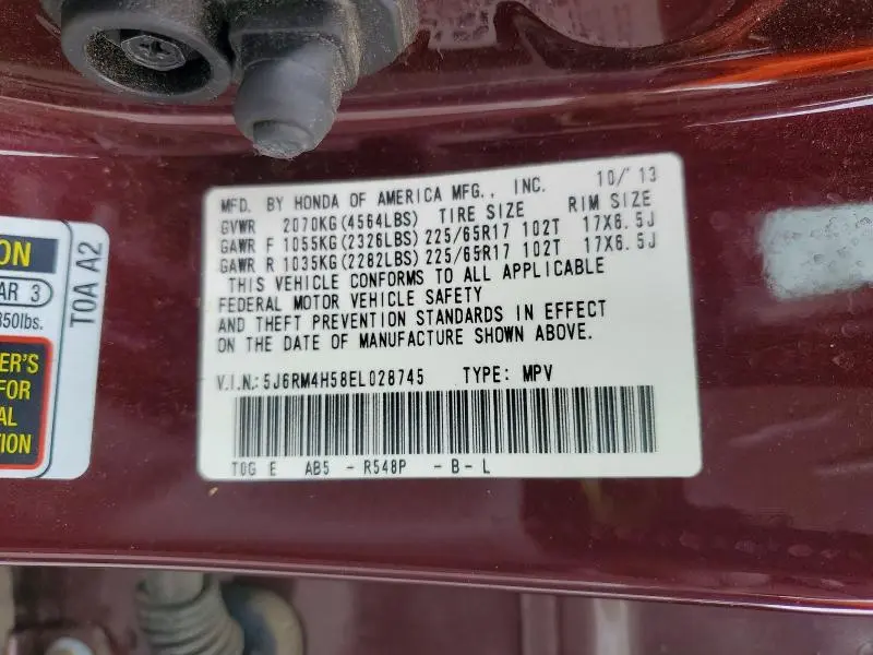 2014 HONDA CR-V EX  