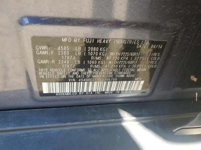 2014 SUBARU OUTBACK 2.5I PREMIUM  