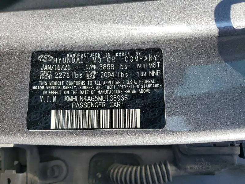 2021 HYUNDAI ELANTRA SEL  