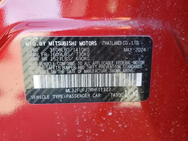 2024 MITSUBISHI MIRAGE G4 ES  