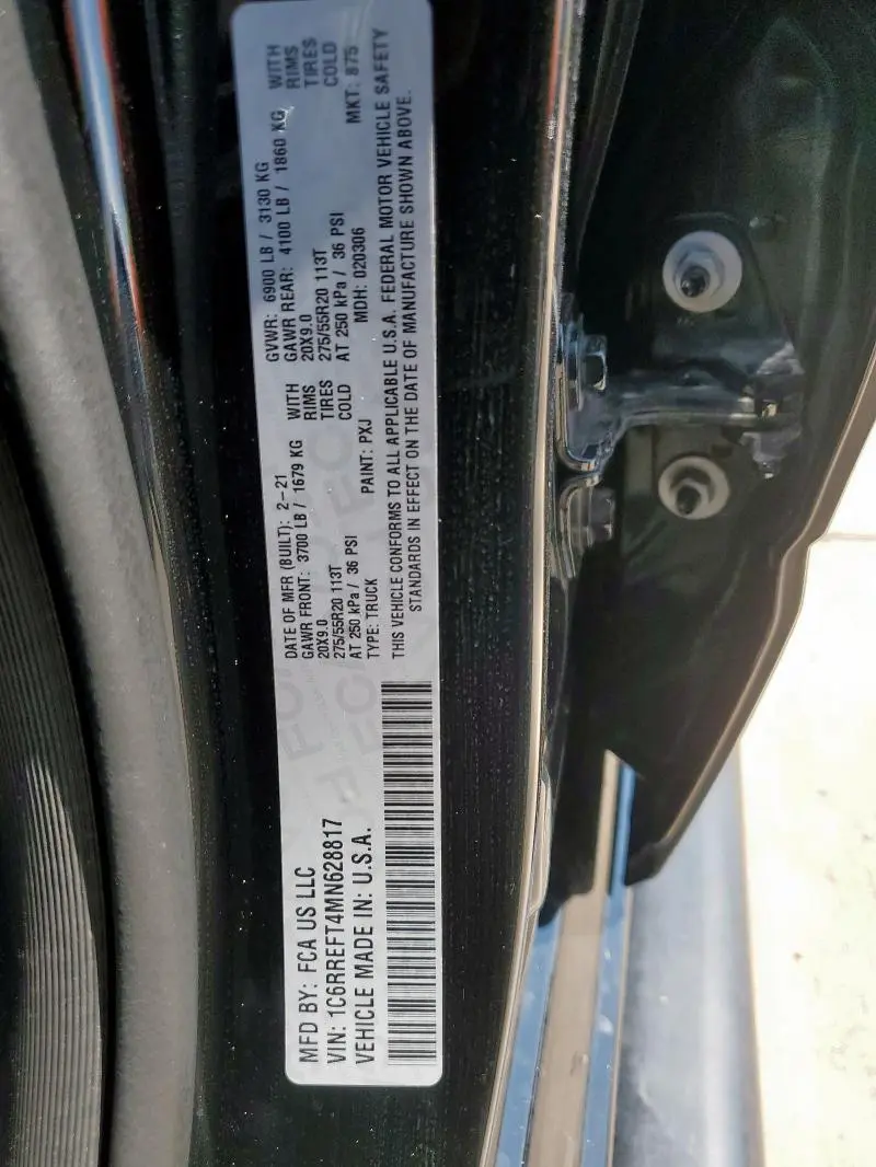 2021 RAM 1500 BIG HORN/LONE STAR