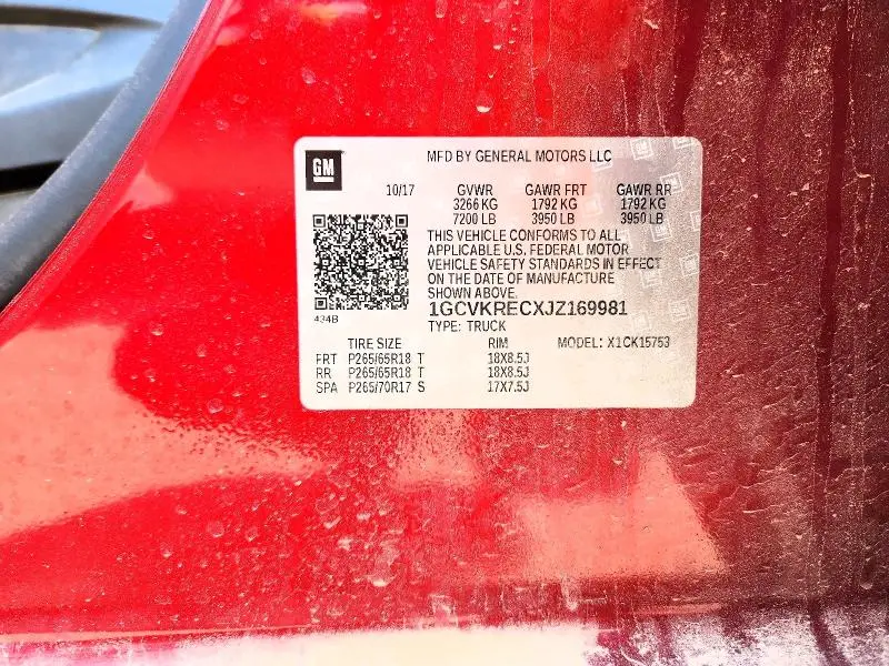 2018 CHEVROLET SILVERADO K1500 LT  