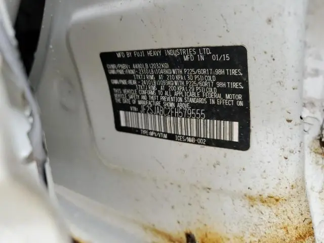 2015 SUBARU FORESTER 2.5I