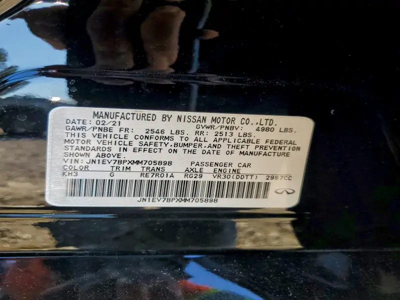 2021 INFINITI Q50 LUXE  