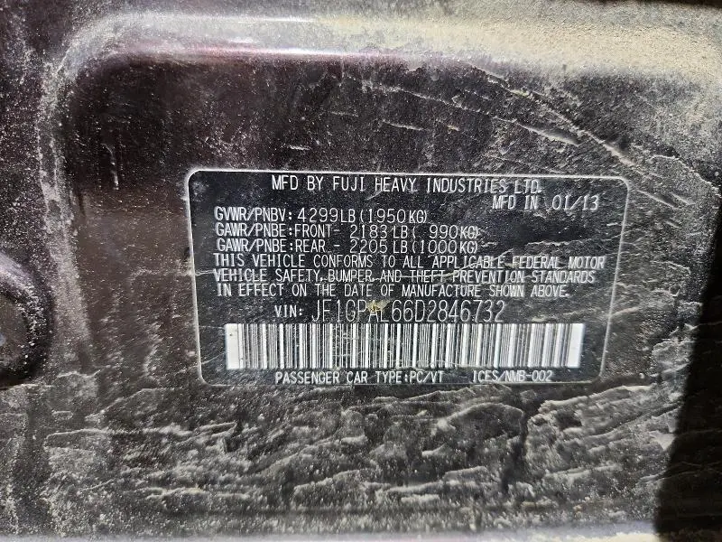 2013 SUBARU IMPREZA SPORT PREMIUM  