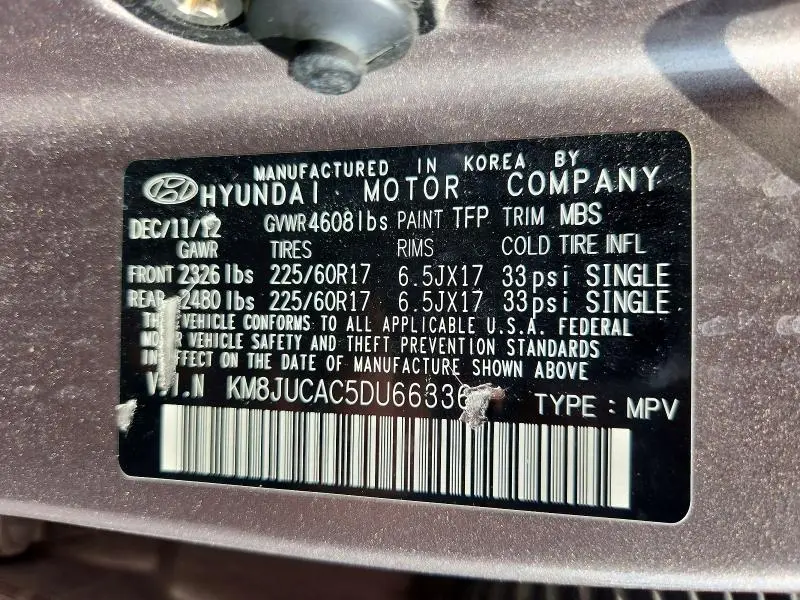 2013 HYUNDAI TUCSON GLS  