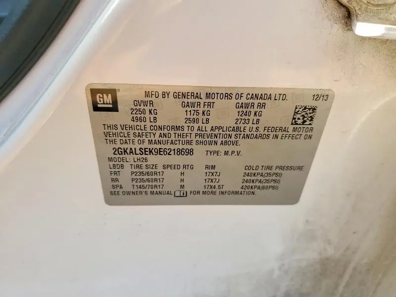 2014 GMC TERRAIN SLT  