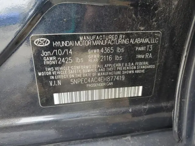 2014 HYUNDAI SONATA SE  