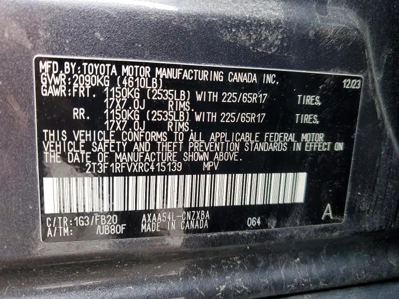 2024 TOYOTA RAV4 LE  