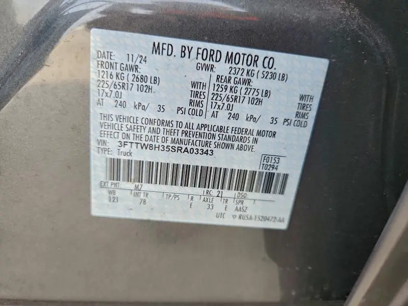 2025 FORD MAVERICK XLT  