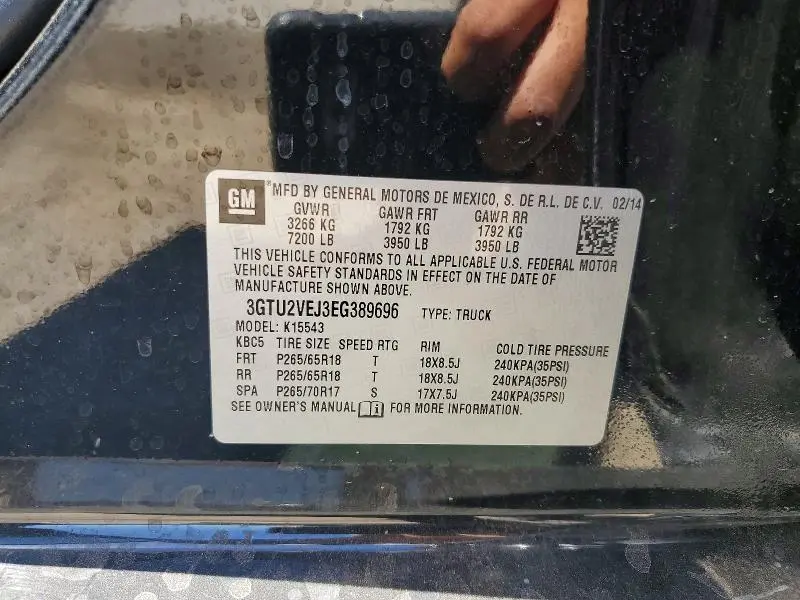 2014 GMC SIERRA K1500 SLT  