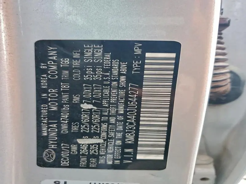 2018 HYUNDAI TUCSON SEL  