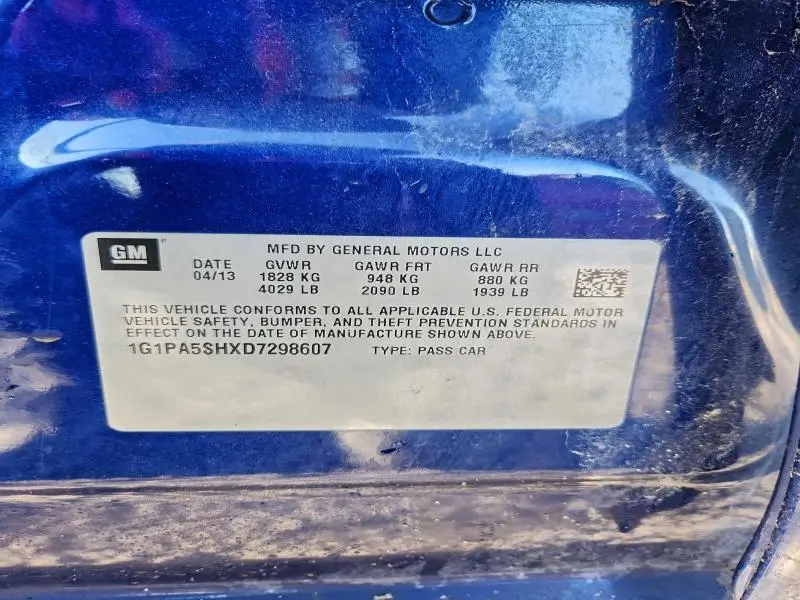 2013 CHEVROLET CRUZE LS  