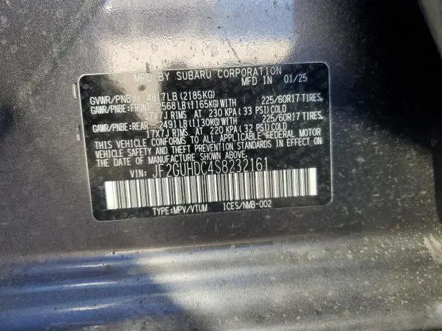 2025 SUBARU CROSSTREK PREMIUM  