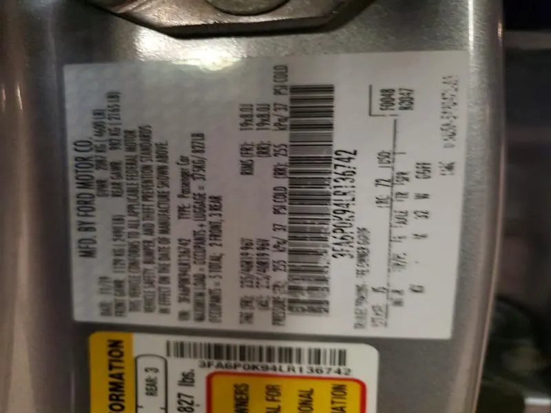 2026 FORD FUSION TITANIUM  