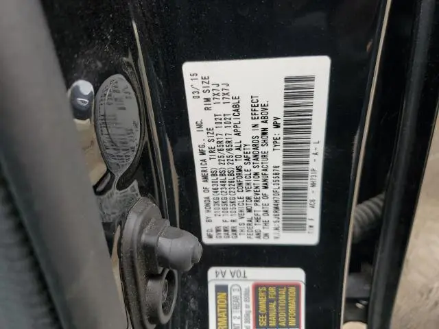 2015 HONDA CR-V EXL  