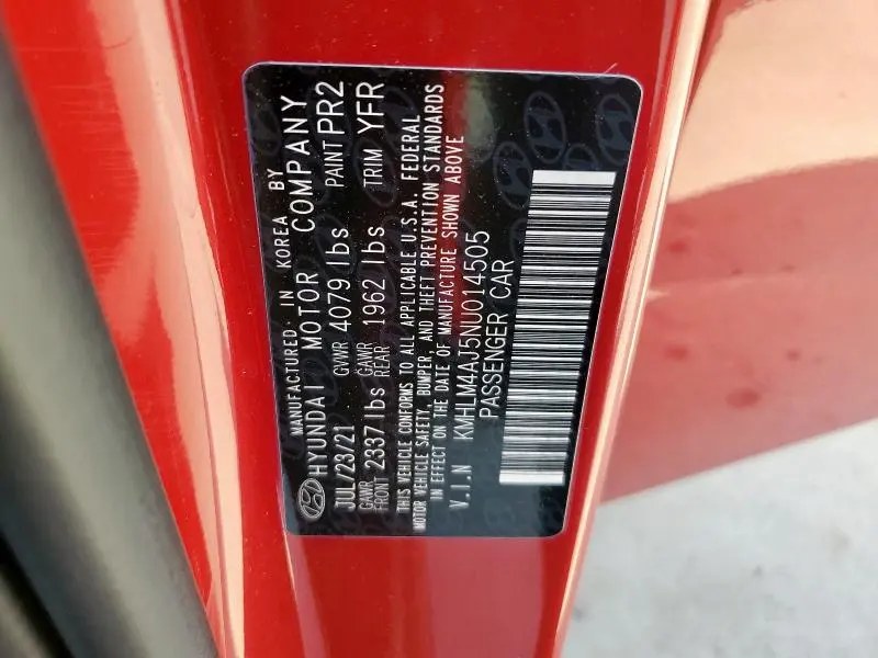 2022 HYUNDAI ELANTRA BLUE  