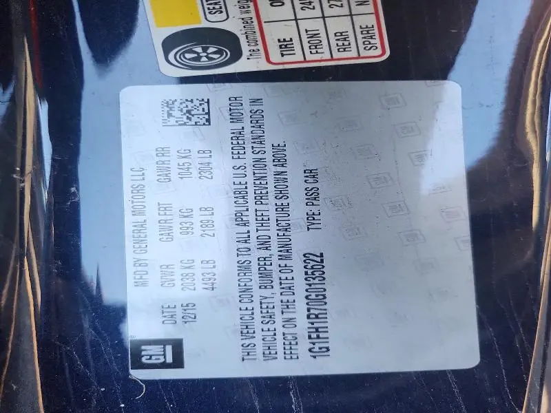 2016 CHEVROLET CAMARO SS  