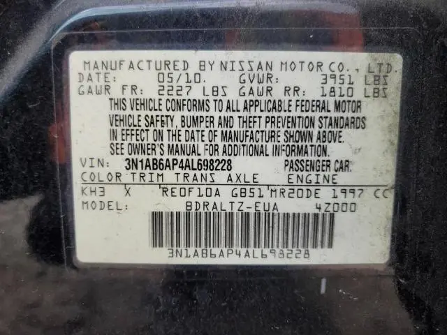 2010 NISSAN SENTRA 2.0  