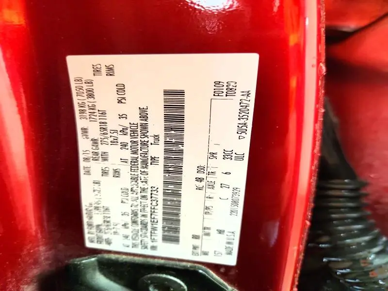 2015 FORD F150 SUPERCREW  