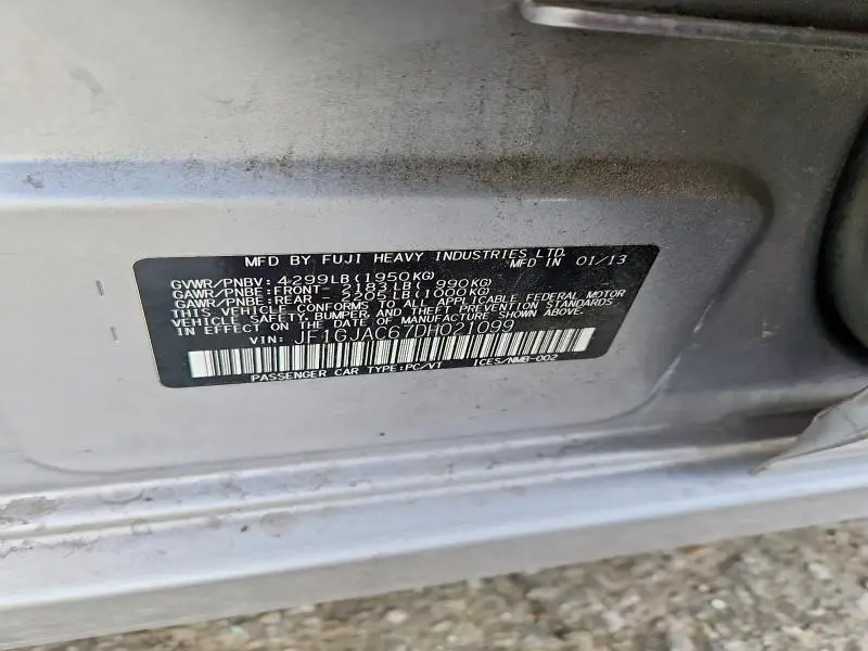 2013 SUBARU IMPREZA PREMIUM  