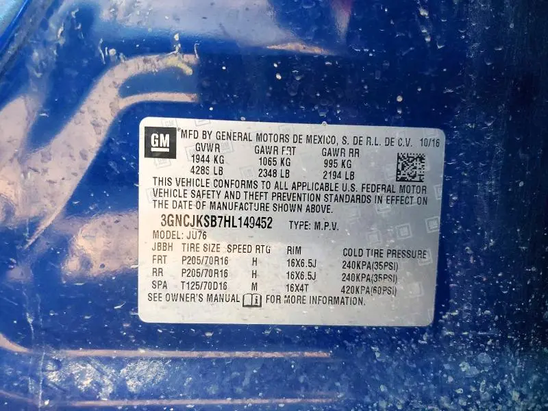 2017 CHEVROLET TRAX LS  