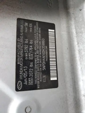 2013 HYUNDAI ELANTRA GLS  