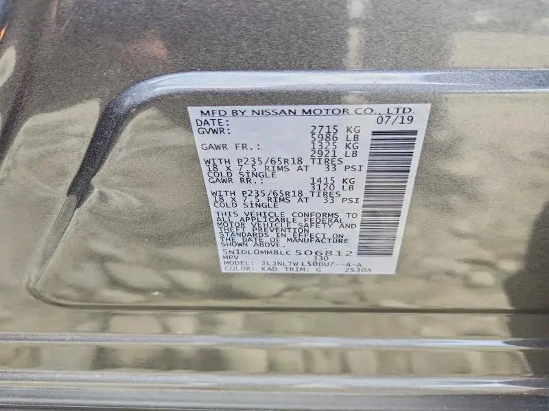 2020 INFINITI QX60 LUXE  