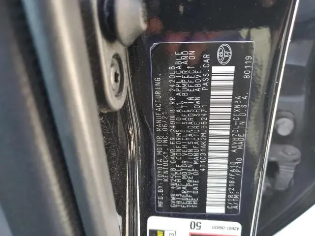 2021 TOYOTA CAMRY LE  