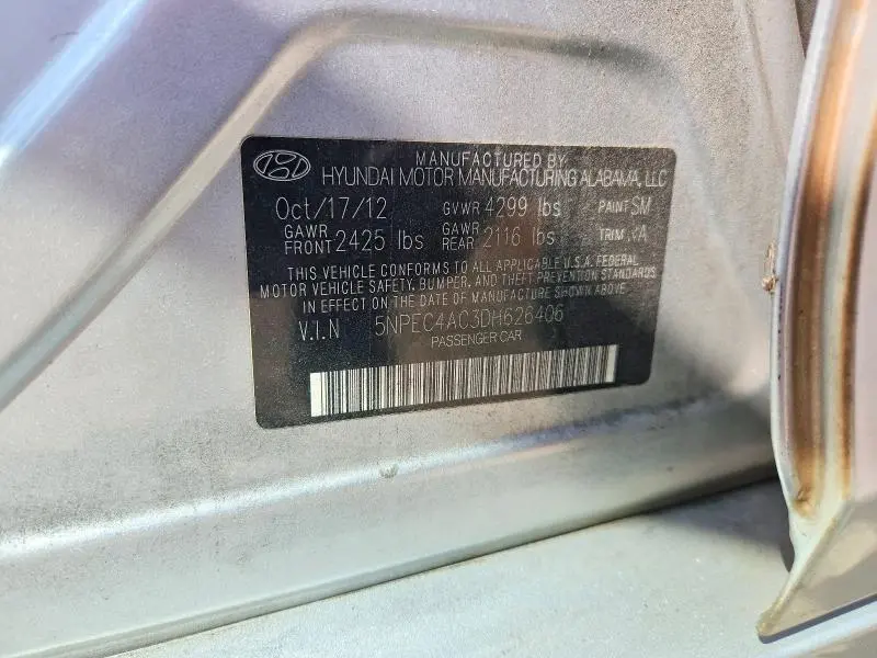 2013 HYUNDAI SONATA LIMITED  
