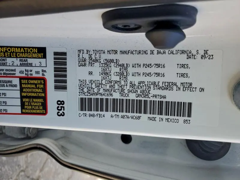 2023 TOYOTA TACOMA DOUBLE CAB  