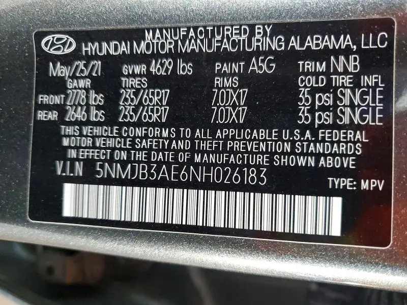 2022 HYUNDAI TUCSON SEL  