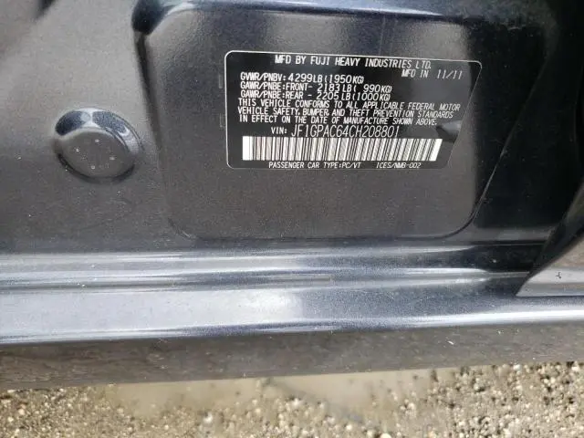 2012 SUBARU IMPREZA PREMIUM  