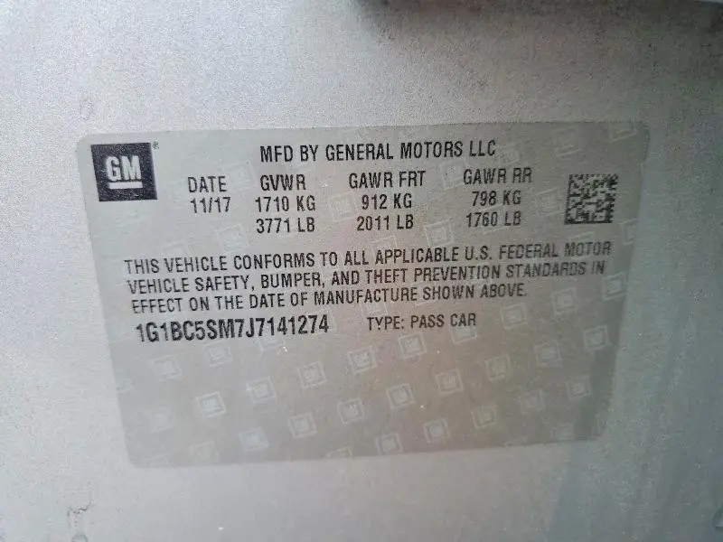2018 CHEVROLET CRUZE LS  