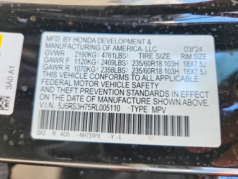 2024 HONDA CR-V EXL  