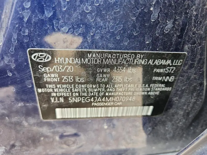 2021 HYUNDAI SONATA SE  