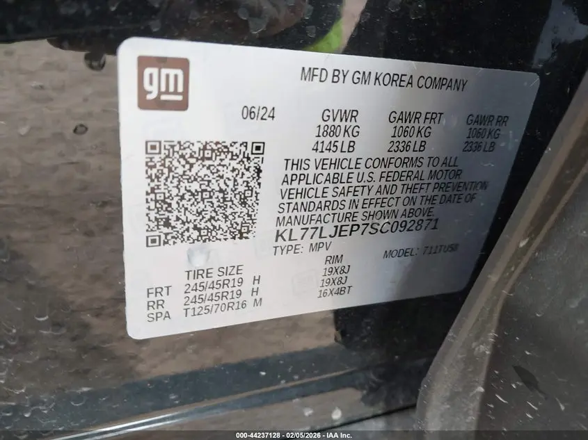 2025 CHEVROLET TRAX FWD 2RS